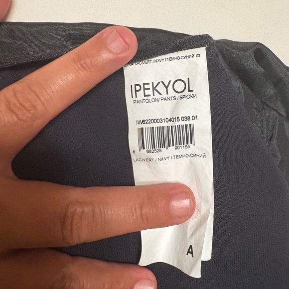 IPEKYOL  Navy  Women's Trousers,sise 8 - Picture 11 of 15